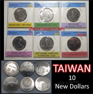 5 keping koin 10 new dollar taiwan
