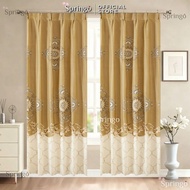 SG Hook Type Rod Curtain Semi 60% Blackout Door Curtain Langsir Pintu Ready Stock Cangkuk Dawai C#E