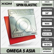 Xiom Omega V Omega 5 Asia Spin Elastic Table Tennis Rubber Getah Ping Pong Germany
