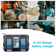 2.0Ah Lithium Battery Charger 18-14V Replacement Battery Battery Dual Port Charger for Makita BL1850