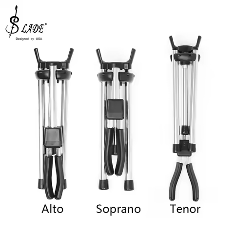 SLADE Foldable Portable Alto Tenor Soprano Saxophone Stand Sax Tripod Holder Bracket Saxophone Woodw
