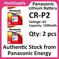 [2pcs] Panasonic CR-P2 CRP2 Battery Lithium Camera 6V (CR-P2CH/1B)[Authentic]