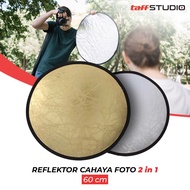 CAHAYA [STUDIO STUFF] - TaffSTUDIO 2in1 Foldable Studio Photography Light Reflector 60/s 80 cm - YE-