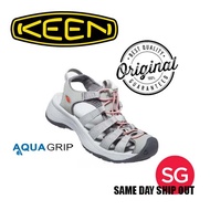 [KEEN] ASTORIA WEST SANDAL WOMEN'S - GREY/CORAL FOOTWEAR