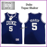 ❁ ◵ ✁ Duke 5 Tupac Shakur Iconic Basketball Jersey