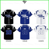 YB1 Super Junior ELF number 10 jersey streetwear T-shirt short sleeve top BY1