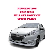 Peugeot 208 2014/2017 Full Set Bodykit with Metallic Colour