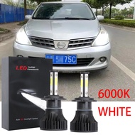 For Nissan Latio C11 2007-2015 (Headlight Lamp) - Front LED Headlight Bulbs Conversion Kit 6000K 12V