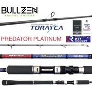 New 2021 Bullzen MJ Predator Platinum Spinning Rod 2 PIECE MIDDLE JOINT