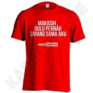 MERAH T-shirt with the words "C08" Thank You First Once Love Red Size S-Xxl One.Toko