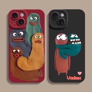 Plasticine Monster Case For Huawei Y7A Y6P Y9S Y9 Y7 Y6 Prime Pro Y5 2019 2018 P Smart Plus Pro 2021 Funny Phone Casing Spoof Creative Soft Silicone Cases Couple Cover