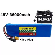 13S2P 48V 36000mAh 54.6V สกู๊ตเตอร์ไฟฟ้าแบตเตอรี่สําหรับ 500W สกู๊ตเตอร์ไฟฟ้า 48V แบตเตอรี่ลิเธียม