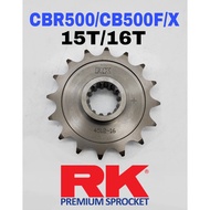 RK Japan Front Sprocket Honda CBR500 CB500F CB500X 15T / 16T Premium Sprocket Depan Accessories Spar