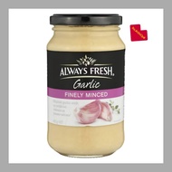 Always Fresh Garlic Finely Minced – 400g / 220g | No Artificial Colors | AU