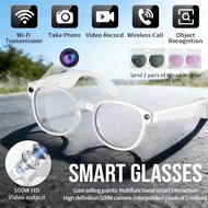 AI Smart Glasses HD Camera 8MP Real-time Translation Smart AI Glasses Waterproof Anti-Blue Light Sma