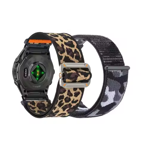 2pcs Elastic Nylon Sports Bands for Garmin Fenix 8 43mm/5S/5S Plus/Epix Pro 42mm/Epix Gen 2 42mm Str