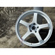 New Car Sport Rim Flow Forming 8.6KG ADVAN RACING GT Wheels 18x8.5J 5x113 ET40 White with Milling - 