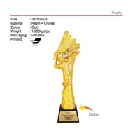 Trophy Sport Badminton Resin & Crystal Award