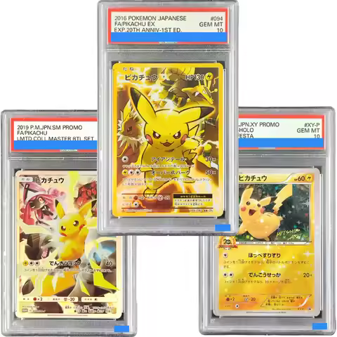 DIY PKM Japanese Pikachu EX EXP 20TH 094/087 400/Sm/p XY-P Grade GEM MT 10 Collection TCG