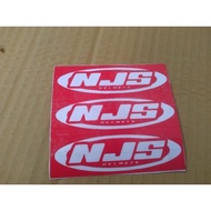 Airbrush njs repaint logo cutting sticker