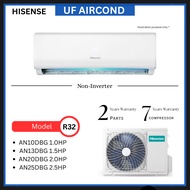 Hisense Wall Mounted Aircond R32 1.0HP 1.5HP Non Inverter AN10DBG2 AN13DBG1 AN20DBG AN25DBG 3 Star