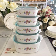 Corningware 10pc Casserole set - Romantic Floral