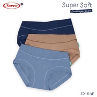 (3pc) Sorex 1251 CD | Sorex Women's Midi Basic Super Soft Panties - Kshop