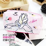 ☆小時候創意屋☆ 迪士尼 正版授權 裙襬 愛麗絲 ALICE 尼龍布 筆袋 鉛筆盒 化妝包 長夾 收納包 行動電源包