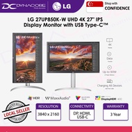 LG 27UP850K-W UHD 4K 27" IPS Display Monitor with USB Type-C™