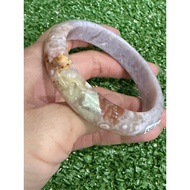 55mm Sakura agate bangle