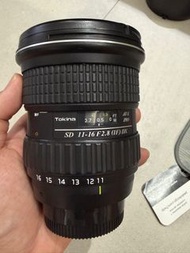 Tokina SD 11-16mm f/2.8 (IF) DX Lens 廣角鏡 Nikon mount