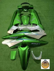 Full Body Halus Motor Honda Supra X 125 // Cover Body Alus Supra X 125 Hijau Silver