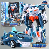 Mini Agent Team 4 Beast King Power Lion King Mecha Transforming Robot King Kong Children Boy Toys