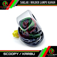 Right light switch Right light Holder R/H SCOOPY, SCOPY, SCOOPY CARBON