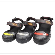 A-🍎Tek Visitor Anti-Smashing Shoe Cover Lightweight Aluminum Titanium Alloy Protective Shoes Non-Slip Rubber Sole Saddle