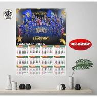 2026 PERSIB BANDUNG CALENDAR PERSIB BANDUNG WALL CALENDAR PERSIB BANDUNG CHAMPION/ POSTER PERSIB BAN