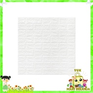 YMB 3D Foam Wall Wallpaper with Plain Star Brick Motif Size 37.5 x 70 CM Waterproof Brick Sticker 3D