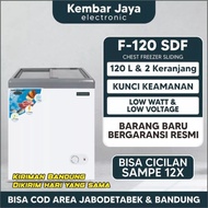SEDIA CHEST FREEZER FRIGIGATE CF-120SDF 100LITER SLIDING DOOR FROZEN FOOD BOX FREEZER MAKANAN