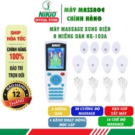 Nikio NK-103A 8-patch electric pulse massage machine - 4 separate massage channels, 60-minute timer