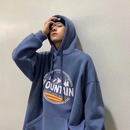 เสื้อสเวตเตอร์บุขนกำมะหยี่มีฮู้ดสำหรับผู้ชายชุดฤดูหนาวหนาพิเศษไซส์ใหญ่สำหรับคนอ้วน320กก. เสื้อโค้ทแบ