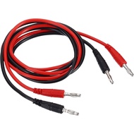 PATIKIL 4mm Banana Plug to Banana Plug Test Leads Set, 2 Pcs Copper Flexible Cable Line Wire for Mul