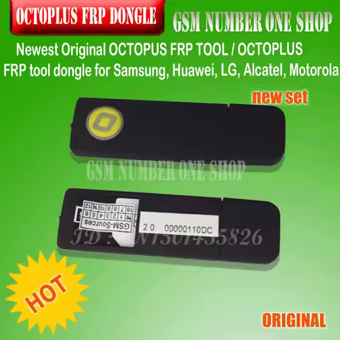 ORIGINAL NEW OCTOPLUS FRP TOOL dongle for Samsung, Huawei, LG, Alcatel, Motorola cell phones