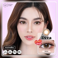 คอนแทคเลนส์ รุ่น Diva สี Brown - คิตตี้ คาวาอิ Kitty Kawaii (แบบขวด)