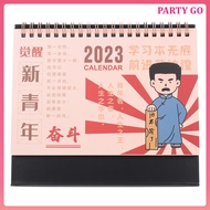 Desk Calendar 2023 to Do Notebook Decorative Small Planner Calendars Student  uiran