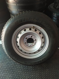ล้ออะไหล่ขอบ17 กะทะ17 6รู พร้อมยางบริดสโตน ดอกดี ปีต่ำ ใช้เป็นยางอะไหล่ หรือใช้ตามบ้าน ล้ออะไหล่ดีแม