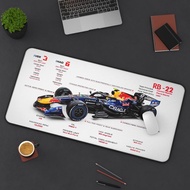Desk Mat - Formula 1 Red Bull RB 22 - Racing Car 2026 - Max Verstappen 1 - Isack Hadjar 6 - Office D