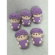 [Handmade] Purple sheep 8cm, with keychain upon delivery