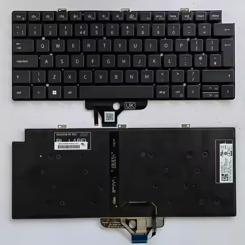 UK Backlit Laptop Keyboard for Dell LATITUDE 13-7300 7310 7320 E7320 5320 P133G English