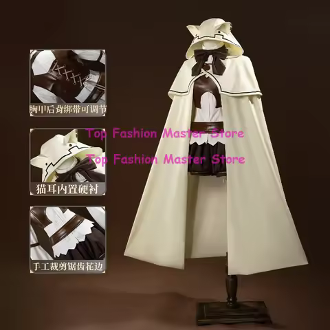 Mushoku Tensei: Jobless Reincarnation Eris Boreas Greyrat Eris Cat Ear Cloak Cosplay Costume Full Se
