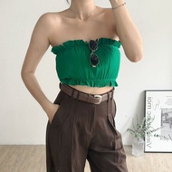 Ruffled Textured Flat Vest 6061